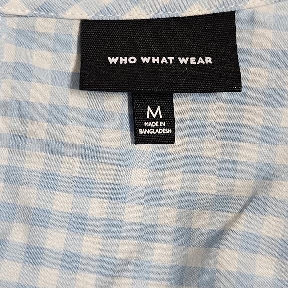 Never Worn Sleeveless Gingham Dress with Ruffles - Picture 4 of 6